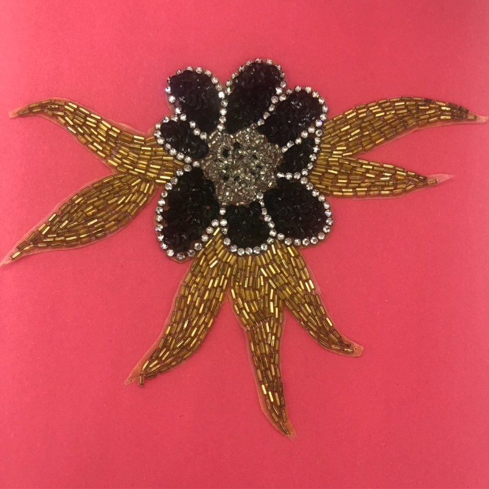 Appliqúe Glass & Plastic Beads Hand Crafted